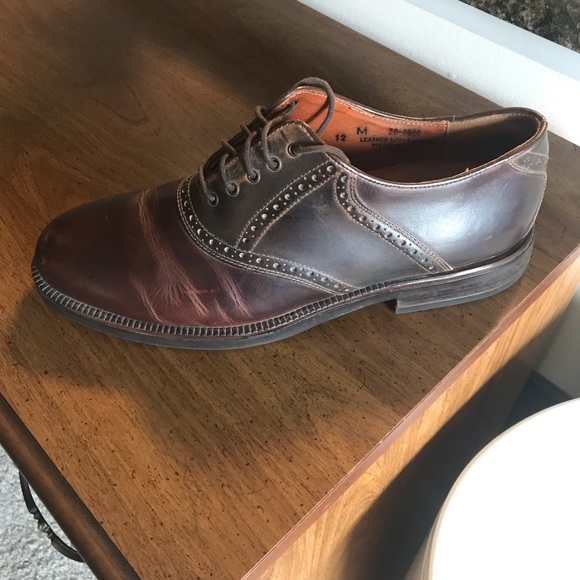 Johnston and Murphy Passport Casual Dress Shoes.  Brown, Size 12 - Picture 1 of 4